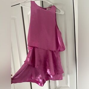 Women’s Fuchsia Layered Romper